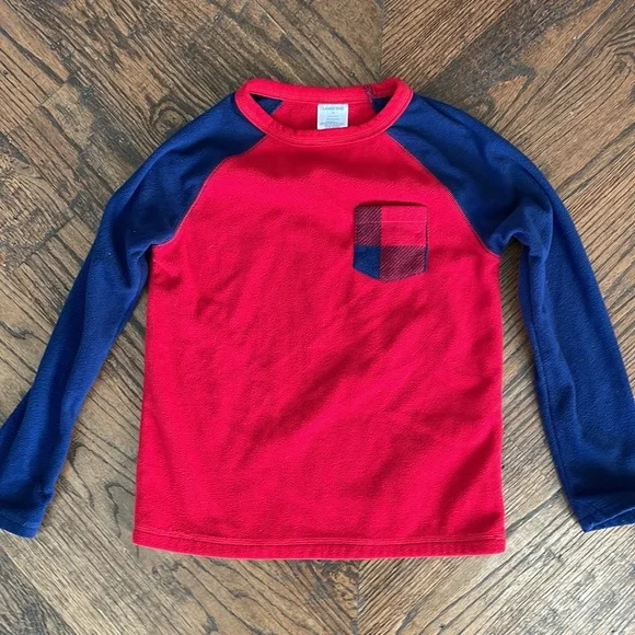 Lands End fleece pajama set size 12 - Picture 2 of 3